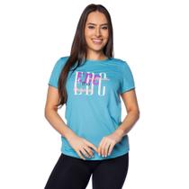 Blusa Feminina Estilo do Corpo Fit Line Azul Celeste