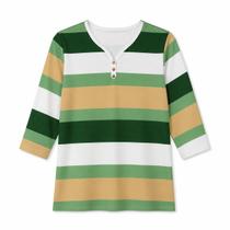 Blusa Feminina Evangélica Manga 3/4 Listrada Tamanho G Veste Até 48 Confortável e Elegante Blusa Feminina Evangélica Manga 3/4 Listrada Tamanho G Veste Até 48 Confortável e Elegante