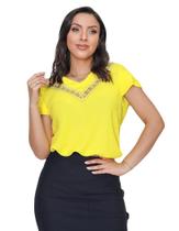 Blusa feminina evangélica plus size manga curta sku:bp102