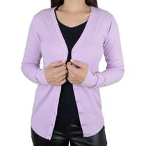 Blusa Feminina Facinelli By Mooncity Cardigan Lavanda - 6511