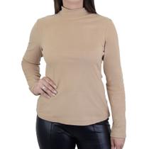 Blusa Feminina Facinelli By Mooncity Fleece Bege Kaqui 67035