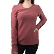 Blusa Feminina Facinelli By Mooncity Fleece Marrom 670356