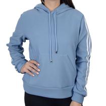 Blusa Feminina Facinelli By Mooncity Moletom Peluciado Azul - 670330