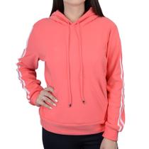 Blusa Feminina Facinelli By Mooncity Moletom Peluciado Rosa Coral - 670330