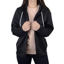 Blusa Feminina Facinelli By Mooncity Moletom Preto - 670314 Blusa Feminina Facinelli By Mooncity Moletom Preto - 670314