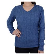 Blusa Feminina Facinelli By Mooncity Tricot Azul - 651087