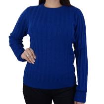 Blusa Feminina Facinelli By Mooncity Tricot Azul Céu - 65110