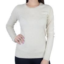 Blusa Feminina Facinelli By Mooncity Tricot Bege Areia - 651017