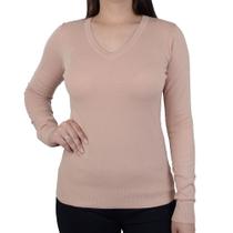 Blusa Feminina Facinelli By Mooncity Tricot Bege Camel 65107