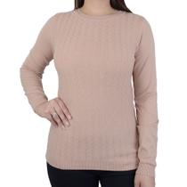 Blusa Feminina Facinelli By Mooncity Tricot Camel - 651118