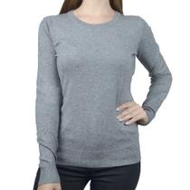 Blusa Feminina Facinelli By Mooncity Tricot Cinza - 650922