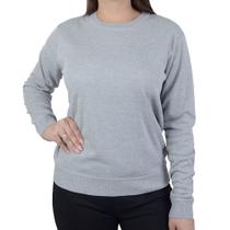 Blusa Feminina Facinelli By Mooncity Tricot Cinza - 651039