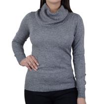 Blusa Feminina Facinelli By Mooncity Tricot Cinza - 651078