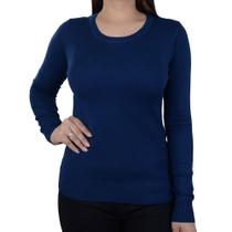 Blusa Feminina Facinelli By Mooncity Tricot Marinho - 651074