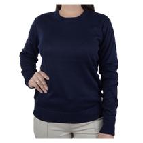 Blusa Feminina Facinelli By Mooncity Tricot Marinho - 651236