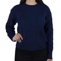 Blusa Feminina Facinelli By Mooncity Tricot Marinho - 651239