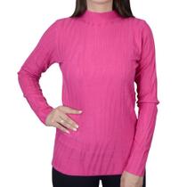 Blusa Feminina Facinelli By Mooncity Tricot Pink - 650935