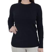 Blusa Feminina Facinelli By Mooncity Tricot Preta - 650934