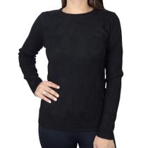 Blusa Feminina Facinelli By Mooncity Tricot Preta - 650937