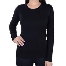 Blusa Feminina Facinelli By Mooncity Tricot Preta - 651018