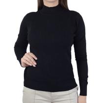 Blusa Feminina Facinelli By Mooncity Tricot Preta - 651096 Blusa Feminina Facinelli By Mooncity Tricot Preta - 651096