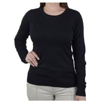 Blusa Feminina Facinelli By Mooncity Tricot Preta - 651236