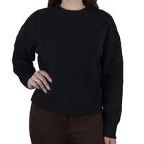 Blusa Feminina Facinelli By Mooncity Tricot Preta - 651240 Blusa Feminina Facinelli By Mooncity Tricot Preta - 651240