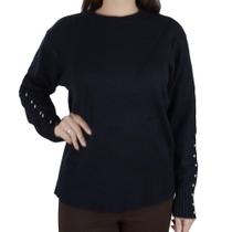 Blusa Feminina Facinelli By Mooncity Tricot Preta - 651303