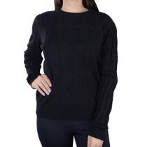 Blusa Feminina Facinelli By Mooncity Tricot Preto - 650969