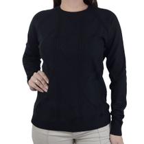 Blusa Feminina Facinelli By Mooncity Tricot Preto - 651067