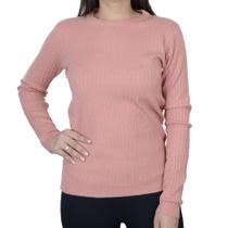 Blusa Feminina Facinelli By Mooncity Tricot Rosa - 650927