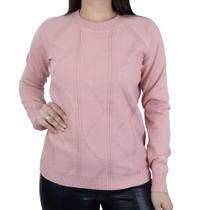 Blusa Feminina Facinelli By Mooncity Tricot Rosa - 651067