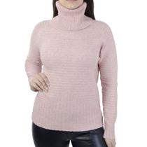 Blusa Feminina Facinelli By Mooncity Tricot Rosa Claro - 651
