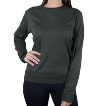 Blusa Feminina Facinelli By Mooncity Tricot Verde Militar - 651011