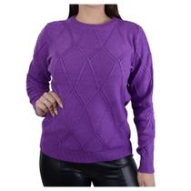 Blusa Feminina Facinelli By Mooncity Tricot Violeta 651107