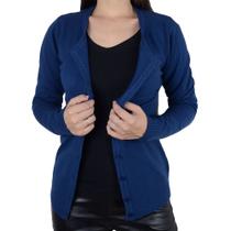 Blusa Feminina Facinelli Cardigan Tricot Azul - 651179