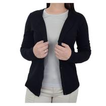Blusa Feminina Facinelli Cardigan Tricot Preta - 651076