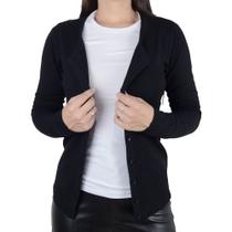 Blusa Feminina Facinelli Cardigan Tricot Preta - 651179