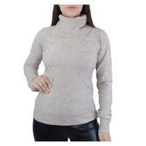 Blusa Feminina Facinelli Tricot Bege Camel - 651032