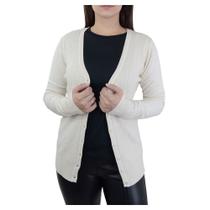 Blusa Feminina Facinelli Tricot Cardigan Off White - 651099