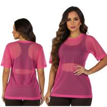 Blusa Feminina Fitness Tule Blusa Feminina Fitness Tule
