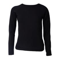 Blusa Feminina Giraffe Malha Básica Preto