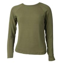 Blusa Feminina Giraffe Malha Básica Verde Militar