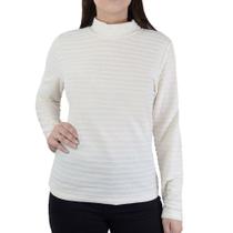 Blusa Feminina Giraffe ML Gola Alta Off White - 32637