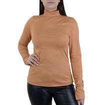 Blusa Feminina Giraffe ML Marrom Caramelo - 32582 Blusa Feminina Giraffe ML Marrom Caramelo - 32582