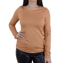 Blusa Feminina Giraffe ML Marrom Caramelo - 32632