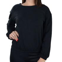 Blusa Feminina Giraffe Moletinho Preta - 32500