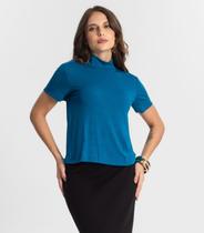 Blusa Feminina Gola Alta Endless Azul