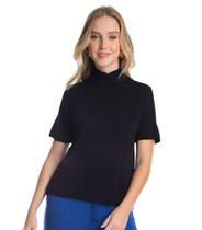 Blusa Feminina Gola Alta Endless Preto