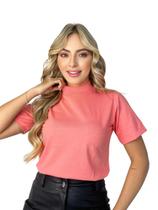 Blusa Feminina Gola Alta Kit 3 Unidades. Blusa Feminina Gola Alta Kit 3 Unidades.